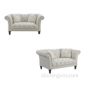 Sofa Set 2 Seater Klasik Tuffed Chesterfield Sofa Sofa Tuffed Kembali Untuk Ruang Tamu